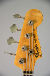 Fender Ltd 2022 62 Jazz Bass Heavy Relic Ebony Fingerboard Fretless