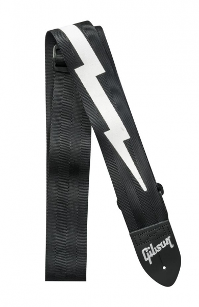 Gibson Lightning Bolt Strap 2 Jet Black