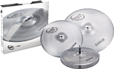Sabian Quiet Tone Practice Cymbals Set 14' Hats 16' Crash e 20' Ride QTPC503