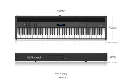 Roland Fp60X Bk Pianoforte Digitale 88 Tasti Nero