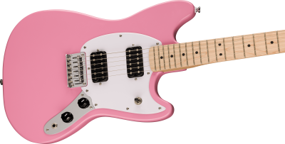 Squier Sonic Mustang HH Maple Flash Pink