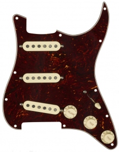 Fender Pre-Wired Stratocaster Pickguard Custom Fat 50 Sss Tortoise
