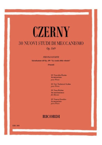 Czerny - 30 Nuovi studi di meccanismo, Op. 849