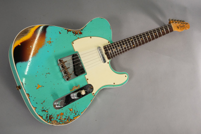 Fender Custom Shop Built 1960 Telecaster Heavy Relic Faded Aged Sea Foam Green