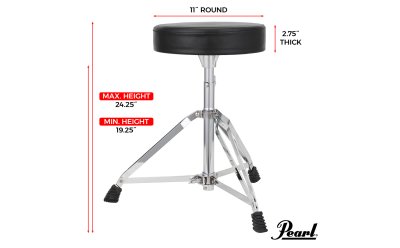 Pearl Package D50 Sgabello Per Batteria e Pedale P530