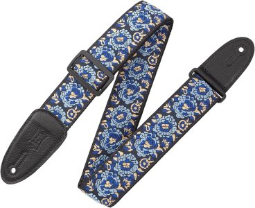 Levy's M8AS-NAV Tracolla in jacquard Navy con retro in polipropilene 2"
