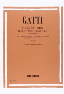 Ricordi Gatti Gran Metodo Teorico Pratico Progressivo Cornetta a Cilindri Pt II