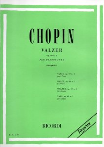 Ricordi Chopin Valzer Op. 62 n. 1 per Pianoforte (Brugnoli)