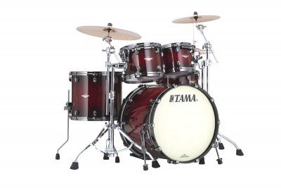 Tama Be42zbs-qgqb - shell kit - finitura garnet quilted bubinga burst