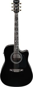 Ibanez AW391RCE-BKH Black Natural High Gloss Top