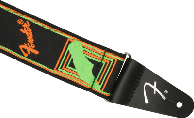 Fender Tracolla  Neon Monogrammed Green Orange Strap