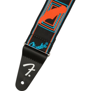 Fender Tracolla  Neon Monogrammed Blue Orange Strap