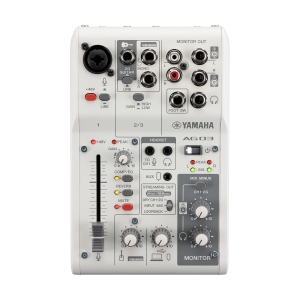 Yamaha Ag03Mk2 Mixer 3 Canali Live Streaming con Usb ed Interfaccia Audio White