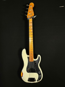 Fender Custom Shop Limited Edition 1958 Precision Bass Relic Aged Olympic White