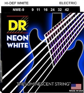 Dr Strings Corde Nwe9 Neon White 9-42 Per Elettrica