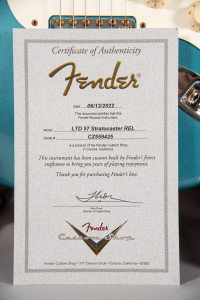 Fender Custom Shop 57 Stratocaster Relic Faded Aged Ocean Turquoise