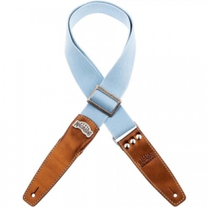 Magrabo Stripe SS SPECIAL Cotton Washed Celestial 5 cm Terminals Bronze, Aged Silver Buckle
