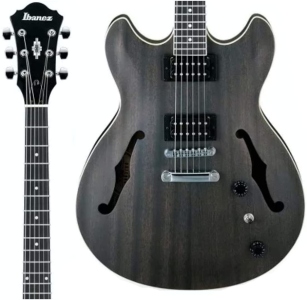 Ibanez As53Tkf Transparent Black Flat