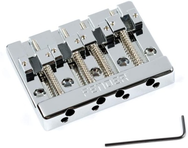 Fender Himass 4-String Bass Bridge Assembly With Zinc Saddles