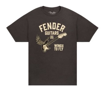 Fender Wings To Fly T-Shirt Vintage Black Medium