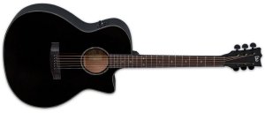 Ltd  A300E Black Guitar