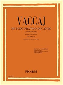 Ricordi Vaccaj Metodo Pratico di Canto (Soprano o Tenore)