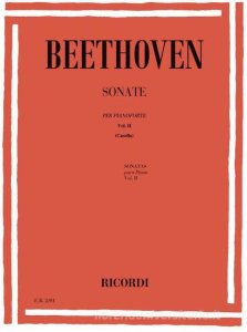 Ricordi Beethoven Sonata Op. 31 n. 2 per Pianoforte (Casella)