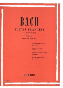 Ricordi Bach Suites Francesi per Pianoforte