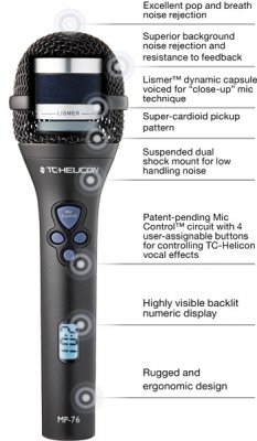 Tc Helicon Mp76 Microfono Dinamico