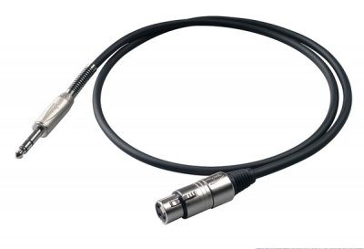 Proel Cavo Bilanciato Jack Stereo 6.3 mm e XLR3F Mt 5