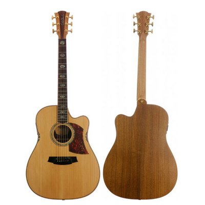 Cole Clark Fat Lady 3 Dreadnought Cutaway Elettrificata