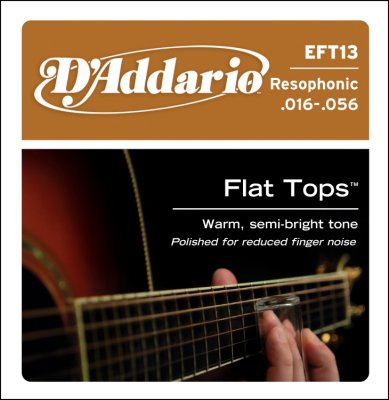 D'Addario Eft13 Resof. Guitar.016-.056