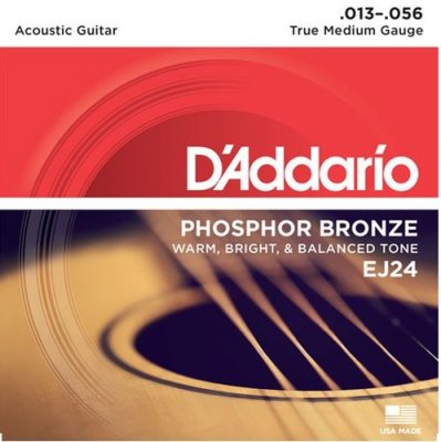 D'Addario Ej24 Phosphor Bronze True Medium 013-56