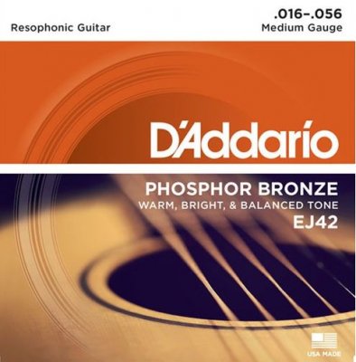 D'Addario Ej42 Resophonic Muta 016-56