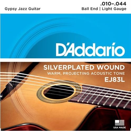 D'Addario Ej83L Gipsy Jazz Ball End Light 10-44