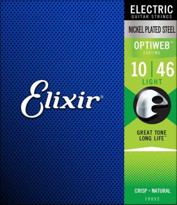 Elixir 19052 Corde Nickel Steel Optiweb 10-46 El19052 Per Chitarra Elettrica
