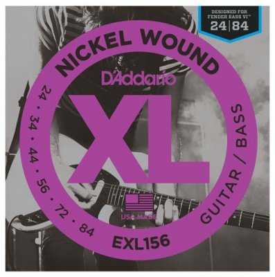 D'Addario Exl156 Muta Corde Nickel Per Chitarra Elettrica E Fender Bass Vi