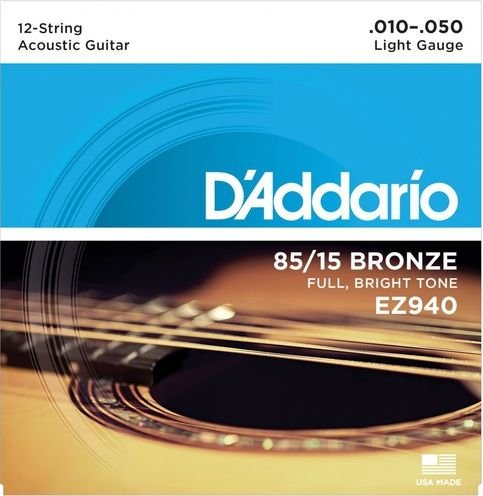 D'Addario Ez940 Light Muta 010-047 12 Corde