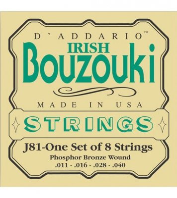 D'Addario J81 Irish Bouzouki Muta Nickel