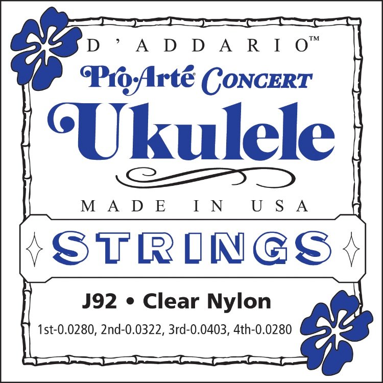 D'Addario J92 Muta Ukulele Concert Pro Arte