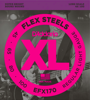 D'Addario Efx170 Flex Steels Long Scale 45-100