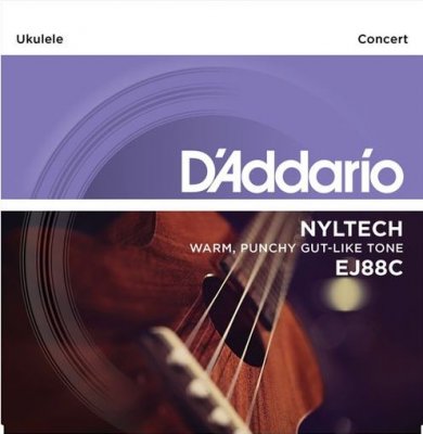 D'Addario Ej88C Nyltech Muta Ukulele  Concert