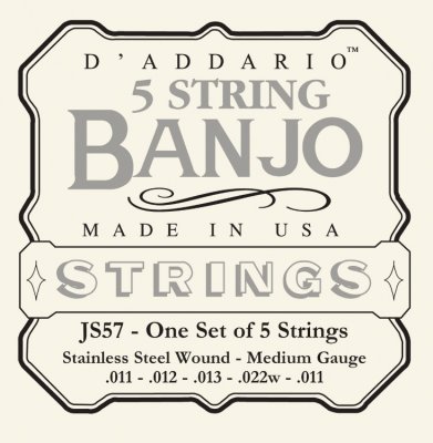 D'Addario Muta Js57 Banjo 11-22 Medium