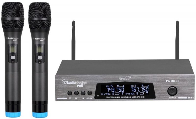 Audiodesign Pa Mu30 Set Microfoni Wireless