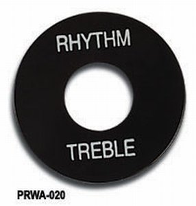 Gibson Prwa020 Switchwasher Black-White Imprinted Rhythm And Treble