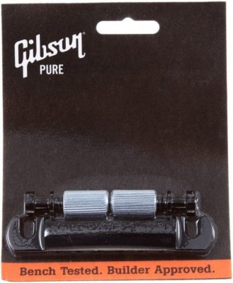 Gibson Black Chrome Stop Bar Tailpiece