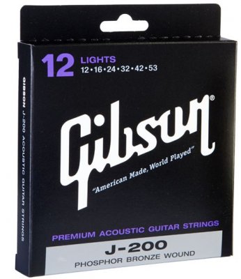 Gibson J-200 Deluxe Phosphor Bronze Lights