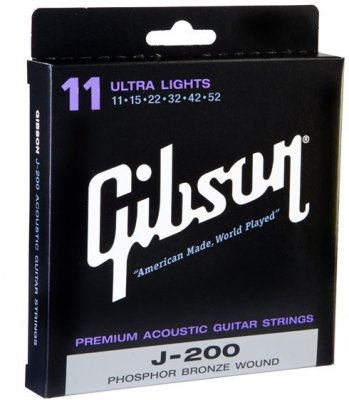Gibson J-200 Deluxe Phosphor Bronze Ultra Lights 011-52