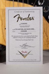 FENDER JAZZ CUSTOM SHOP LTD USATO