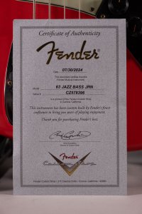 Fender Custom Shop 1963 Jazz Bass Journeyman Aged Fiesta Red